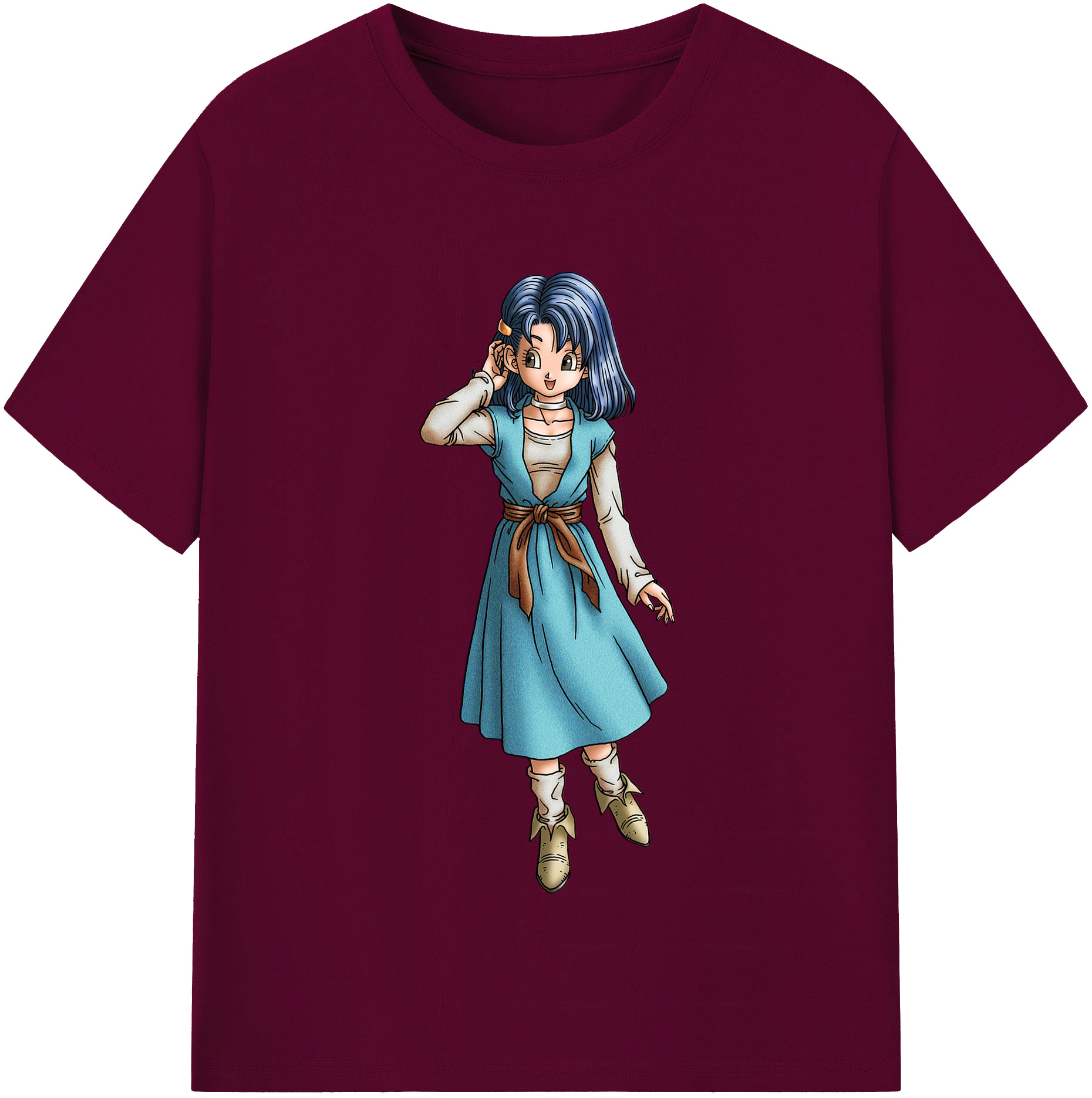 （画像用） ドラゴンクエスト Doragon Kuesuto Dragon Quest レディースカジュアルプリントTシャツ（綿100％）